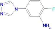 2-Fluoro-5-[1,2,4]triazol-4-yl-phenylamine