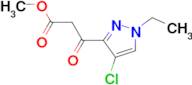 3-(4-Chloro-1-ethyl-1H-pyrazol-3-yl)-3-oxo-propionic acid methyl ester