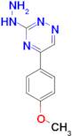 3-Hydrazino-5-(4-methoxyphenyl)-1,2,4-triazine