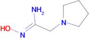 (1Z)-N'-Hydroxy-2-(1-pyrrolidinyl)ethanimidamide