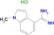 1-Methyl-1H-indole-4-carboximidamidehydrochloride