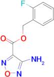 2-Fluorobenzyl 4-amino-1,2,5-oxadiazole-3-carboxylate