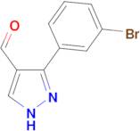 3-(3-Bromophenyl)-1H-pyrazole-4-carbaldehyde