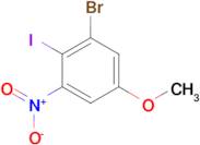 3-Bromo-2-iodo-5-methoxynitrobenzene