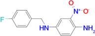 1-N-[(4-Fluorophenyl)methyl]-3-nitrobenzene-1,4-diamine