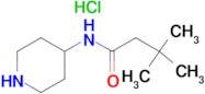 3,3-Dimethyl-N-(piperidine-4-yl)butanamido hydrochloride