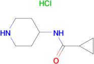 N-(Piperidine-4-yl)cyclopropanecarboxamido hydrochloride