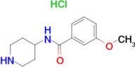 3-Methoxy-N-(piperidine-4-yl)benzamido hydrochloride