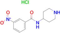 3-Nitro-N-(piperidine-4-yl)benzamido hydrochloride