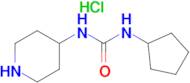 1-Cyclopentyl-3-(piperidin-4-yl)urea hydrochloride