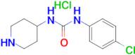 1-(4-Chlorophenyl)-3-(piperidin-4-yl)urea hydrochloride