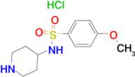 4-Methoxy-N-(piperidin-4-yl)benzenesulfonamide hydrochloride