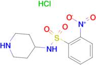 2-Nitro-N-(piperidin-4-yl)benzenesulfonamide hydrochloride