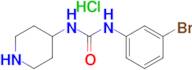 1-(3-Bromophenyl)-3-(piperidin-4-yl)ureahydrochloride