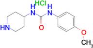 1-(4-Methoxyphenyl)-3-(piperidin-4-yl)urea hydrochloride