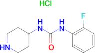 1-(2-Fluorophenyl)-3-(piperidin-4-yl)urea hydrochloride