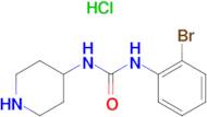 1-(2-Bromophenyl)-3-(piperidin-4-yl)ureahydrochloride