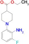 Ethyl 1-(2-amino-3-fluorophenyl)piperidine-4-carboxylate