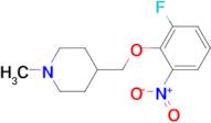 4-[(2-Fluoro-6-nitrophenoxy)methyl]-1-methylpiperidine