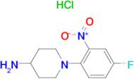 1-(4-Fluoro-2-nitrophenyl)piperidin-4-amine hydrochloride