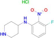 N-(3-Fluoro-2-nitrophenyl)piperidin-4-amine hydrochloride