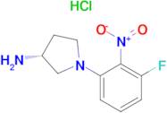 (R)-1-(3-Fluoro-2-nitrophenyl)pyrrolidin-3-amine hydrochloride