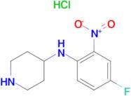 N-(4-Fluoro-2-nitrophenyl)piperidin-4-amine hydrochloride