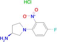 (S)-1-(4-Fluoro-2-nitrophenyl)pyrrolidin-3-amine hydrochloride