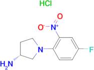 (R)-1-(4-Fluoro-2-nitrophenyl)pyrrolidin-3-amine hydrochloride