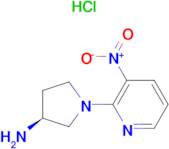 (S)-1-(3-Nitropyridin-2-yl)pyrrolidin-3-amine hydrochloride