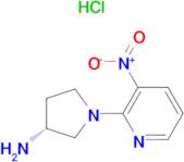 (R)-1-(3-Nitropyridin-2-yl)pyrrolidin-3-amine hydrochloride