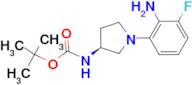 (S)-tert-Butyl 1-(2-amino-3-fluorophenyl)pyrrolidin-3-ylcarbamate