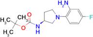 (S)-tert-Butyl 1-(2-amino-4-fluorophenyl)pyrrolidin-3-ylcarbamate