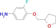 3-Fluoro-4-[(tetrahydrofuran-2-yl)methoxy]aniline