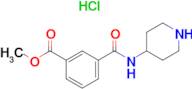 Methyl 3-(piperidin-4-ylcarbamoyl)benzoate hydrochloride