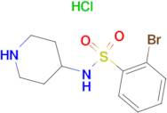 2-Bromo-N-(piperidin-4-yl)benzenesulfonamide hydrochloride