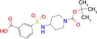 3-[1-(tert-Butoxycarbonyl)piperidin-4-ylaminosulfonyl]benzoic acid