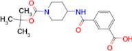 3-[1-(tert-Butoxycarbonyl)piperidin-4-ylcarbamoyl]benzoic acid