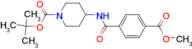 tert-Butyl 4-[4-(methoxycarbonyl)benzamido]piperidine-1-carboxylate