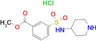 Methyl 3-[(piperidin-4-yl)sulfamoyl]benzoate hydrochloride