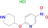 5-Nitro-2-(piperidin-4-yloxy)pyridine hydrochloride