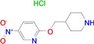 5-Nitro-2-(piperidin-4-ylmethoxy)pyridine hydrochloride