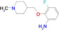 3-Fluoro-2-[(1-methylpiperidin-4-yl)methoxy]aniline