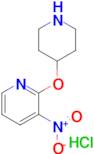 3-Nitro-2-(piperidin-4-yloxy)pyridine hydrochloride