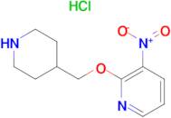 3-Nitro-2-(piperidin-4-ylmethoxy)pyridine hydrochloride