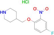 4-[(4-Fluoro-2-nitrophenoxy)methyl]piperidine hydrochloride