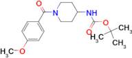 tert-Butyl 1-(4-methoxybenzoyl)piperidin-4-ylcarbamate