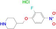 4-[(2-Fluoro-4-nitrophenoxy)methyl]piperidine hydrochloride