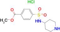 Methyl 4-(N-piperidin-4-ylsulfamoyl)benzoate hydrochloride