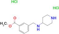 Methyl 3-[(piperidin-4-ylamino)methyl]benzoate dihydrochloride